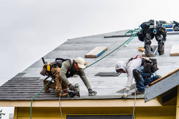 Professional Gutter Installation technician working in Penn Laird, VA